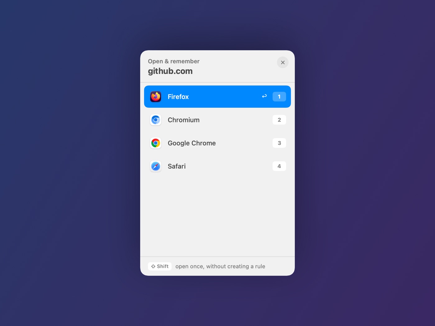 Rerout browser picker